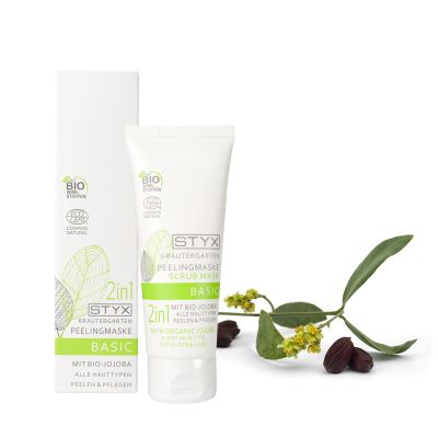 Kräutergarten BASIC Peelingmaske mit BIO-Jojoba