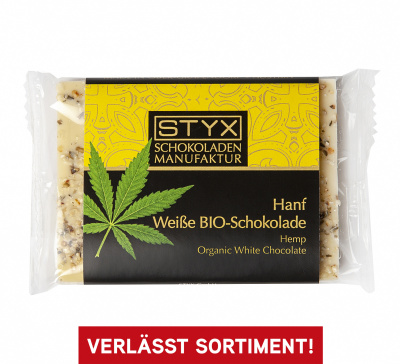 BIO-Weiße Schokolade mit Hanfsamen