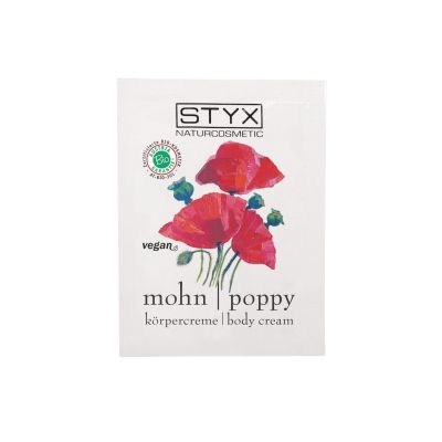 Poppy body cream sample
