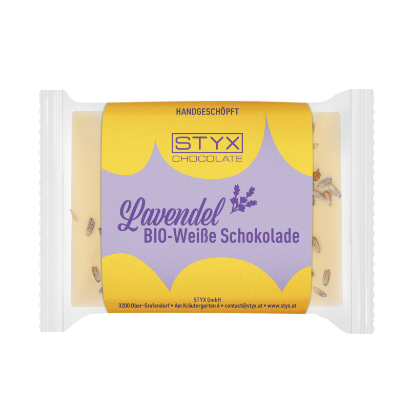 Weiße Schokolade mit Lavendel