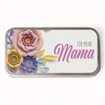 Metalletui für Schokolade FÜR MEINE MAMA weiß