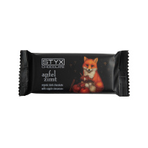 BIO Edelbitterschokolade mit Apfel-Zimt