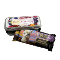 Metalletui Zum Geburtstag - bunte Blumen