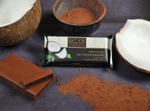 BIO-Milchschokolade gefüllt mit Rum-Cocos-Ganache