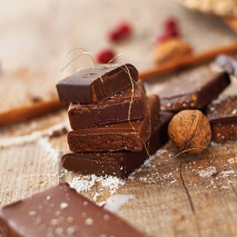 BIO-Edelbitterschokolade gefüllt mit Kaffee-Ganache