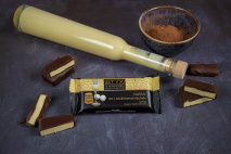 BIO-Edelbitterschokolade gefüllt mit Eierlikör-Ganache