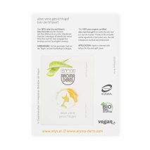 sachet card aloe vera face gel